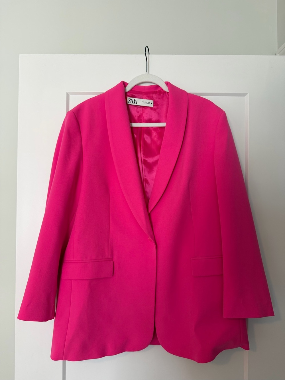 Zara Women's Hot Pink Blazer Jacket